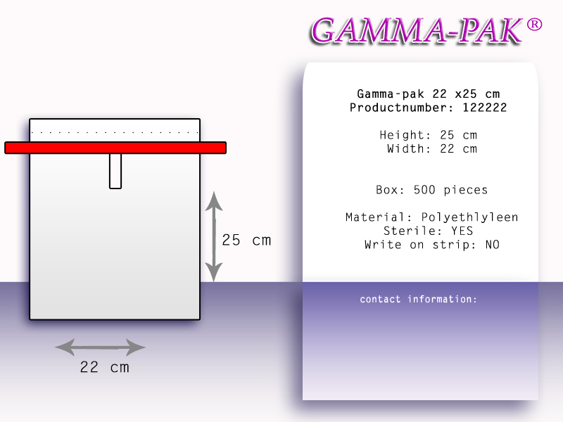 Gamma-Pak Standaard 22 x 25 cm