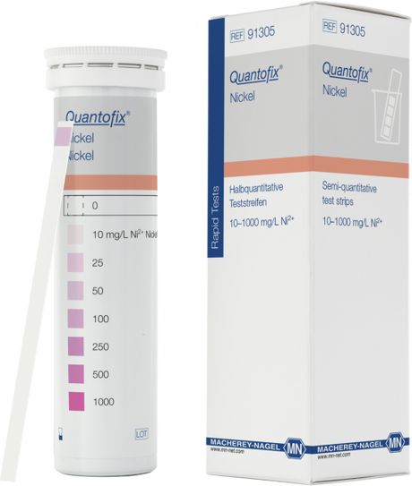 Indicatorstrookjes Quantofix voor Nikkel - Antonides -  Teststrips
