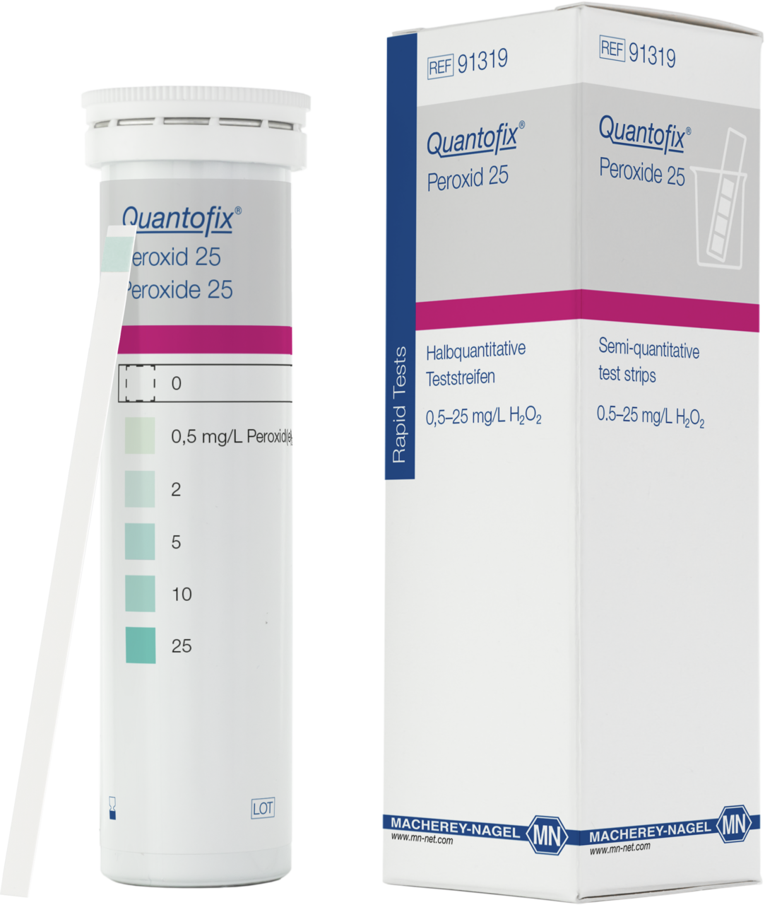 QUANTOFIX Peroxide 25 teststrips - Antonides -  Teststrips