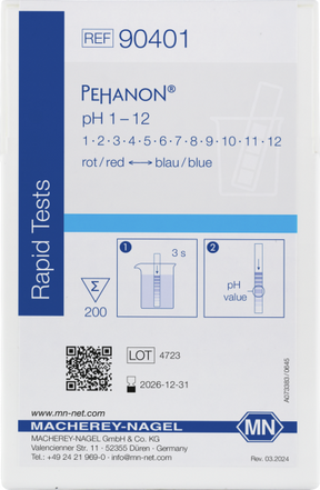 Indicatorpapier Pehanon pH 1 - 12 - Antonides -  pH-indicatoren
