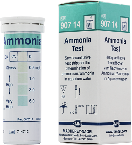 Teststrips Ammonium 0-0,5-1-3-6 mg/l NH4 - Antonides -  Teststrips