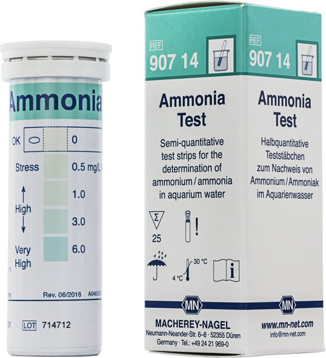 Teststrips Ammonium 0-0,5-1-3-6 mg/l NH4 - Antonides -  Teststrips