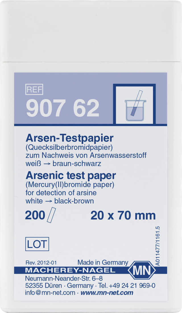 Zilverbromide-arseen testpapier - Antonides -  Teststrips