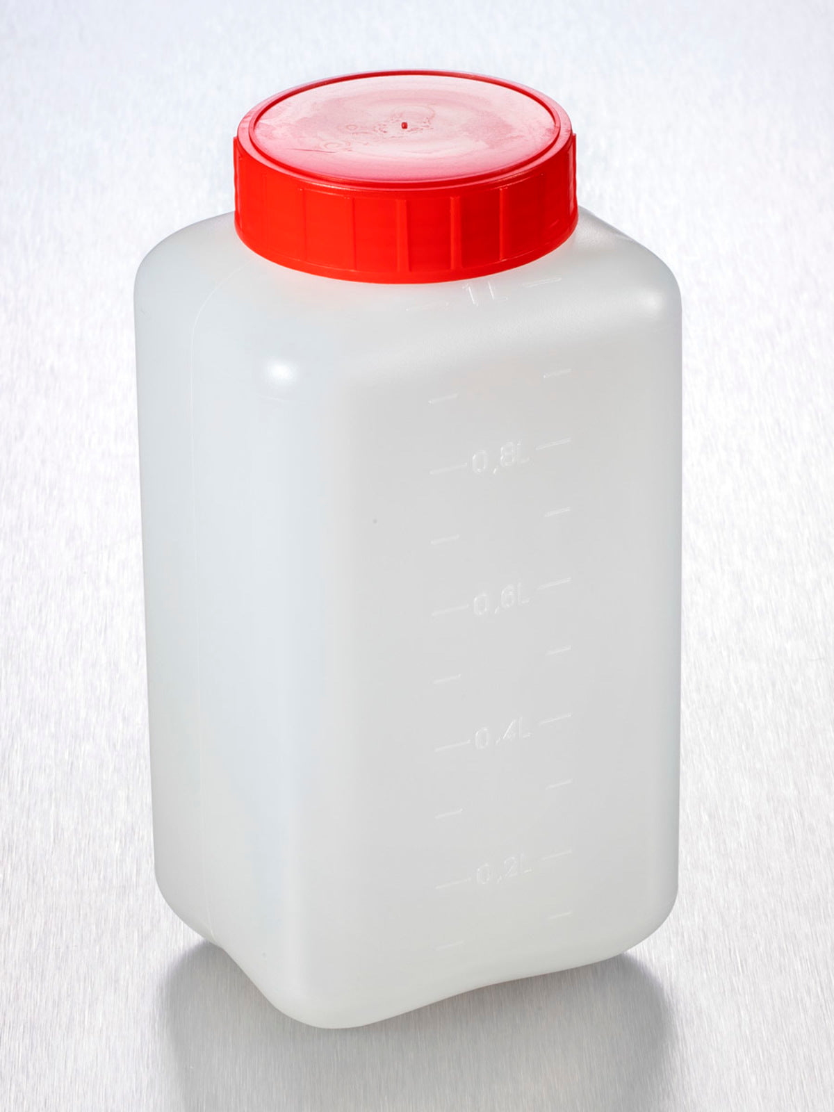 Pot 1000ml HDPE vierk. schroefdop+inlage