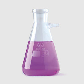 Afzuigerlenmeyer 1000 ml met tubus, boro 3.3, ISO 6556, DIN 