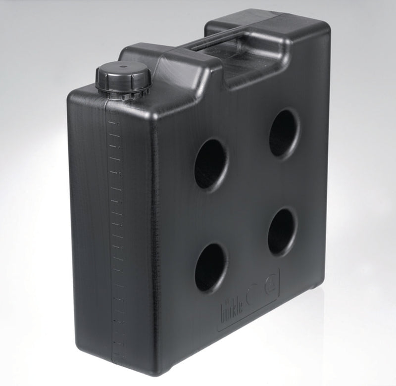 Jerrycan 10 l, HDPE, Ruimtebesparend, geleidend, zonder schroefaansluiting