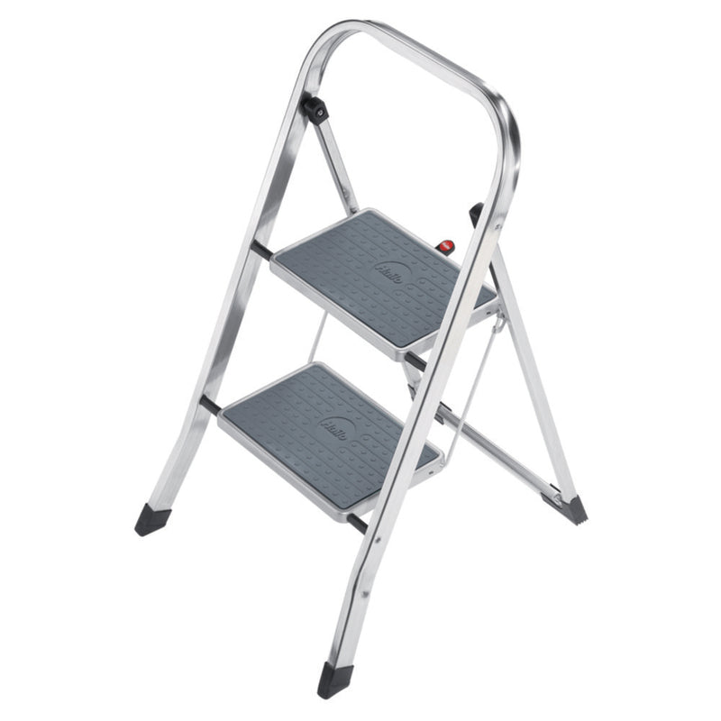 Productfoto van Trap, Hailo K70 Standardline, opvouwbaar, aluminium, 2 treden, 47cm, anti slip laag