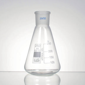 Erlenmeyerkolven, 100 ml, NS 14/23, boro. 3.3, witte maatverdeling