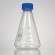 Erlenmeyerkolven met PP-schroefdop, 100 ml, boro. 3.3, witte maatverdeling