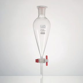 Scheitrechter, borosilicaatglas 3.3, 100 ml, conisch, PTFE-plug
