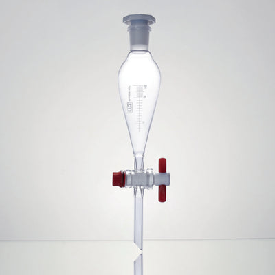 Scheitrechter vlgs. Squibb, boro. 3.3, 500 ml, PTFE-plug, met maatverd.