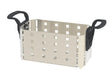 Productfoto van Inzetmand RVS met plastic handvat,voor ultrasoonbad Elmasonic Xtra 40, 195 x 105 x 95mm