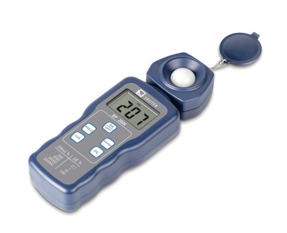Luxmeter - interne sensor ook geschikt voor LED.