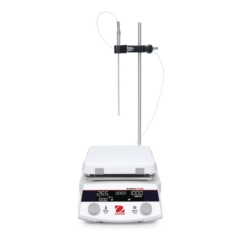Productfoto van Magneetroerder met verwarming, Guardian 5000 e-G52HS07C incl. probe holder kit-1 en PT1000