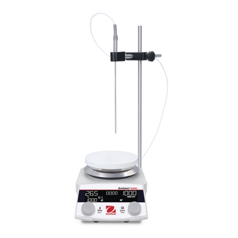 Productfoto van Magneetroerder met verwarming, Guardian 5000 e-G52HSRDA incl. probe holder kit-1 en PT1000