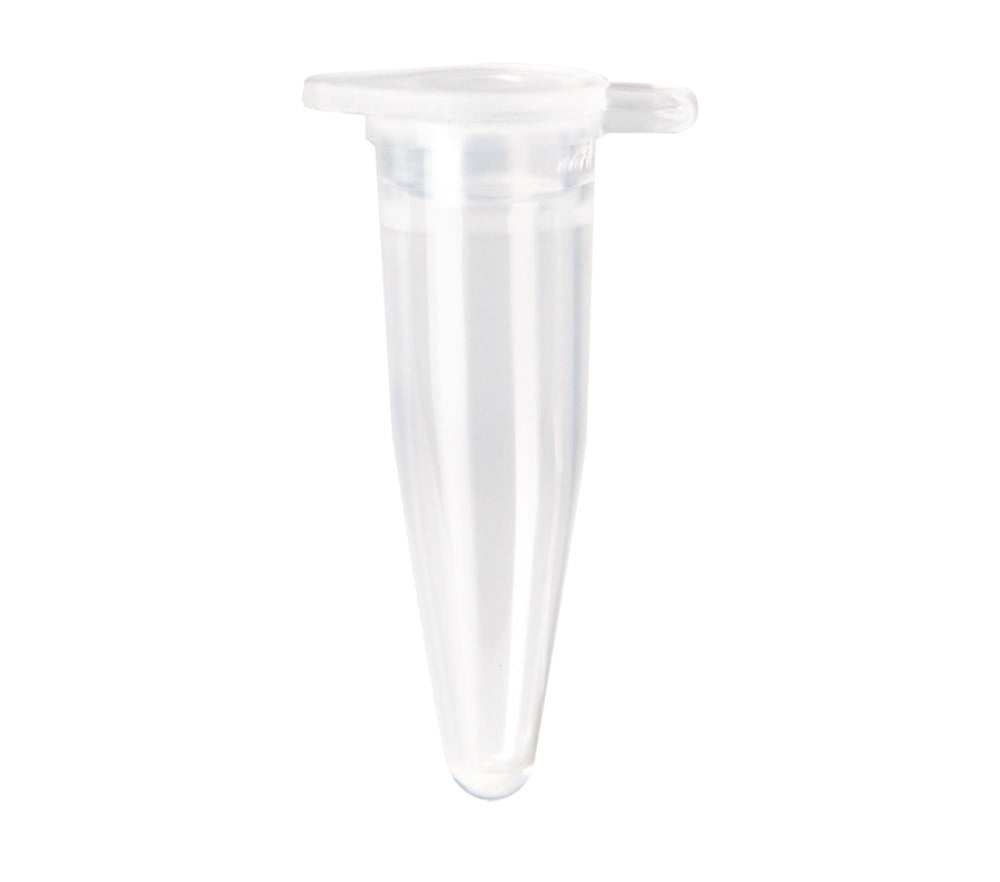 PCR-buisjes, 0,2 ml, transparant, PP, platte kap, DNA/RNA vrij