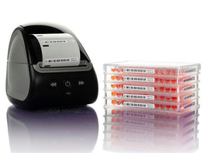 Productfoto van CryoSTUCK® labels for frozen surfaces 2" x 0.25" / 50.8mm x 6.4mm roll with 1000 labels