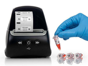 Productfoto van CryoSTUCK® labels for frozen surfaces 0.94" x 0.5" + 0.375" /23.9mm x 12.7mm + 9.5mm roll with 750 labels