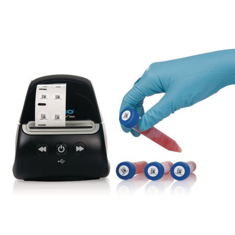 Productfoto van CryoSTUCK® labels for frozen surfaces 0.5"/ 12.7 mm (circle) roll with 2000 labels