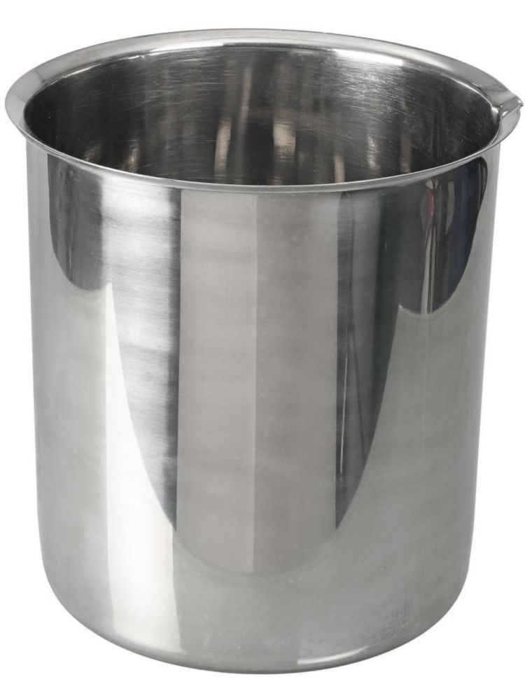 Laboratoriumbeker 5000 ml roestvrij staal, AISI 304