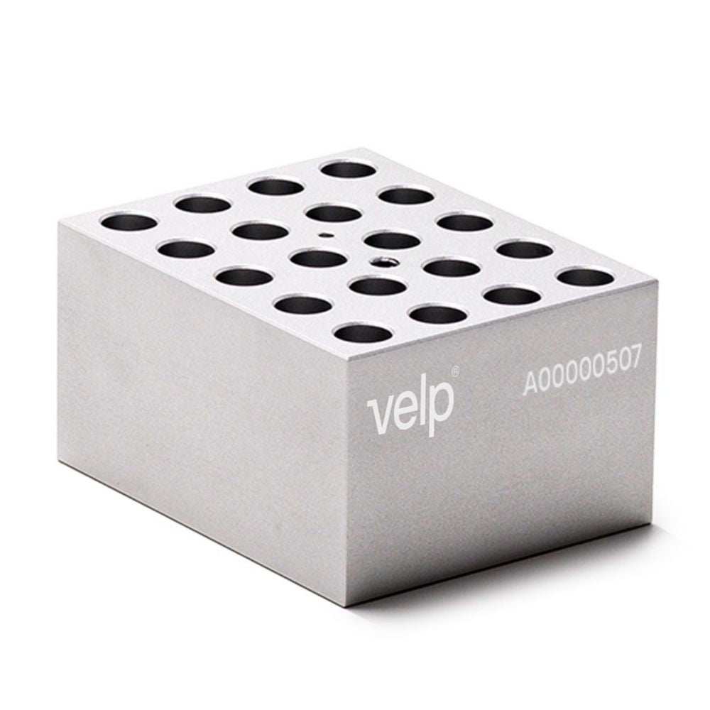[EN]: Blocks for microcentrifuge tubes for dry block heater ECODRYBlock | Type: MCT-W20-V020-A
