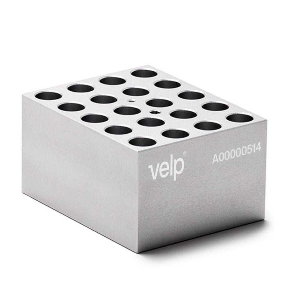 [EN]: Blocks for vials for dry block heater ECODRYBlock | Type: VLS-W20-D120-A