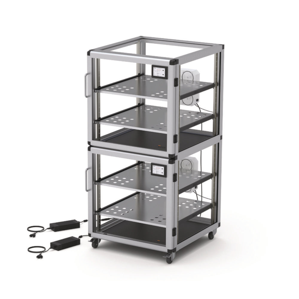 SICCO Control Maxi 2-exsiccator, PMMA/AL B 560 mm x H 1150 mm x D 580 mm