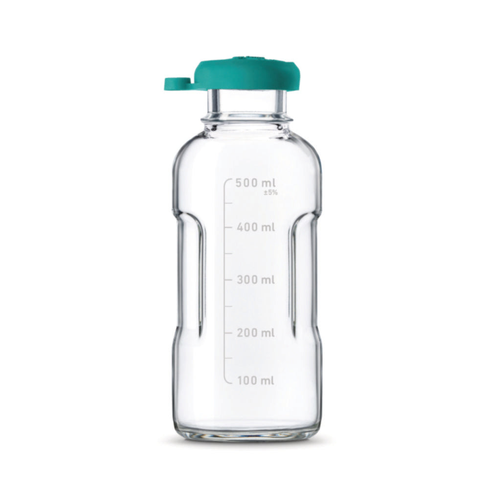 DURAN® autoclaafkruik 500 ml, transparant, met schroefdop, verpakking van 4