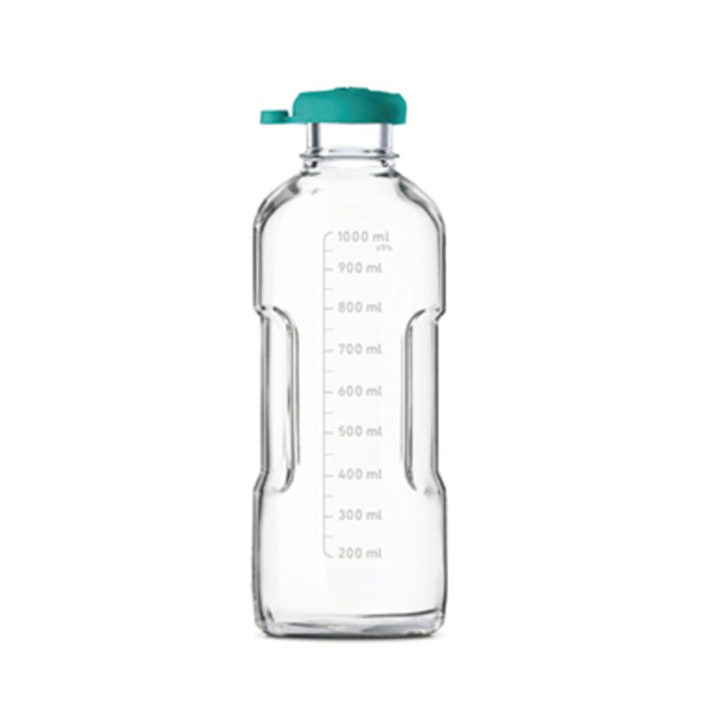 DURAN® autoclaafkruik 1000 ml, transparant, met schroefdop, verpakking van 4