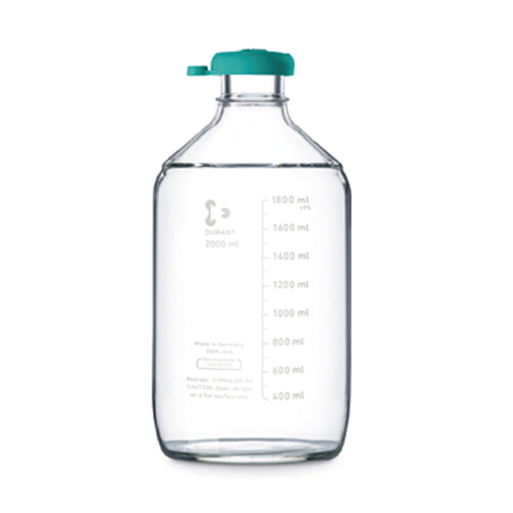 DURAN® autoclaafkruik 2000 ml, transparant, met schroefdop