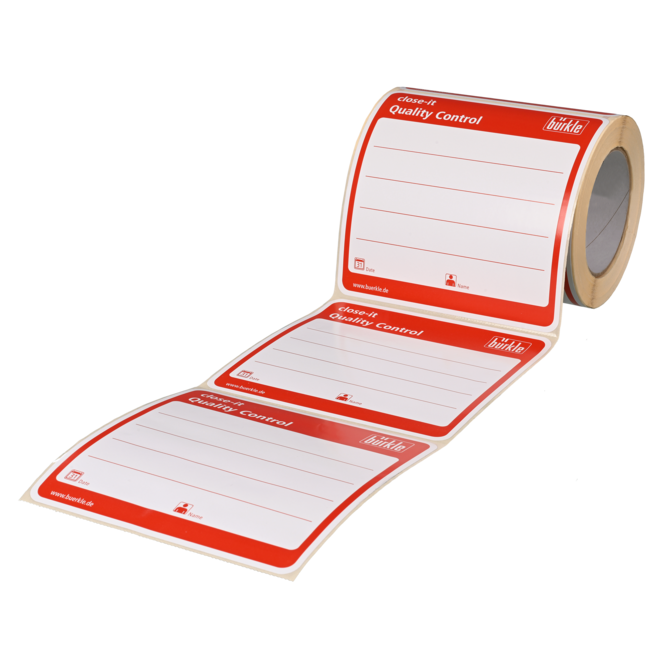Close-it etiket rood 150x150mm Food Phar
