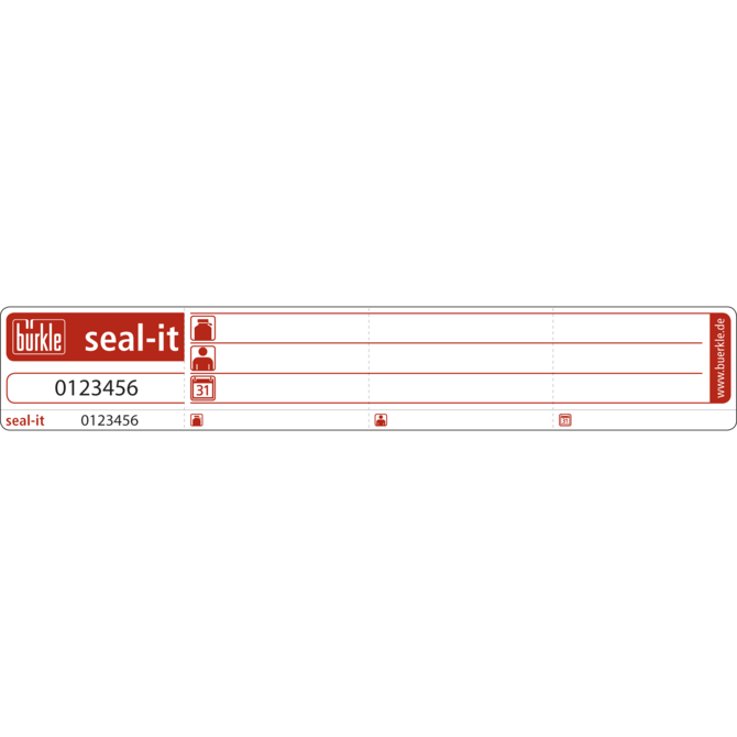 Seal-it stickers, rood-naturel  lxb=178x30 mm 5399-0003
