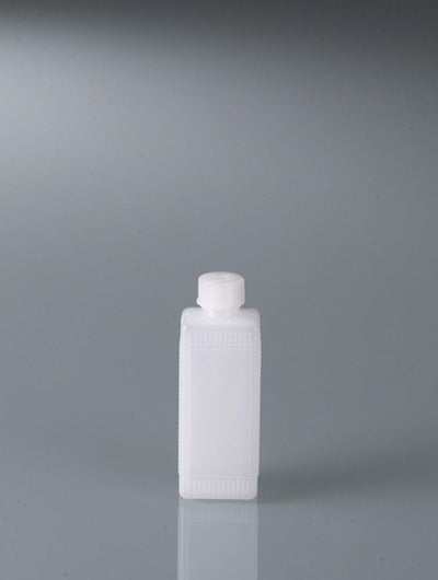 Vierkante flessen met schroefdop, HDPE, nauwe hals