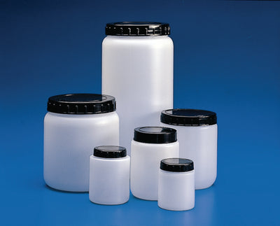 Pot 1000 ml HDPE met schroefdop, h= 128 mm Ø 111 mm