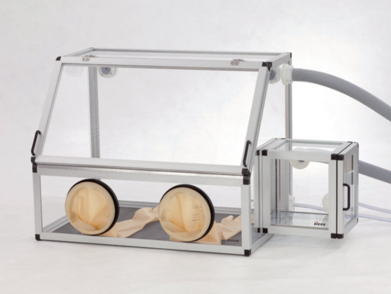 Productfoto van Glovebox 890x700x600 mm, PMMA/AL
