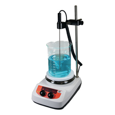 uniSTIRRER 3 pro roerder met verwarming, PT1000 en voet, met UK-stekker