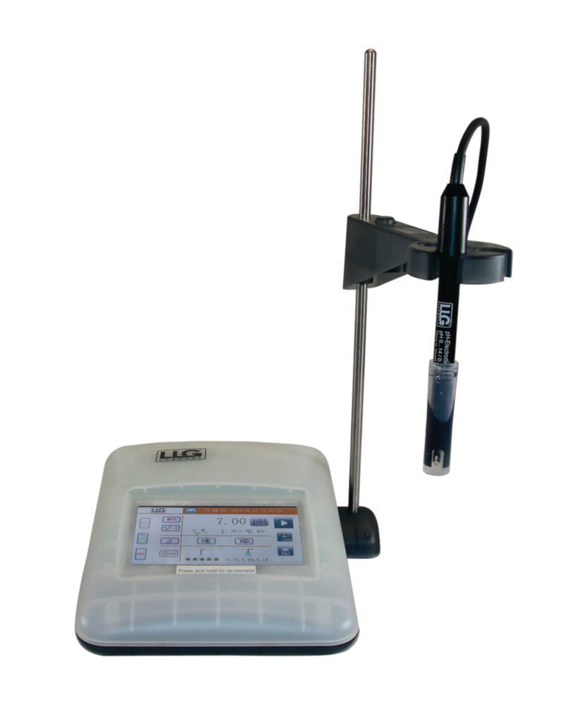 pH-meter set 7, inclusief elektrodehouder, en elektrode