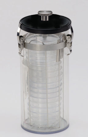 Productfoto van Anaërobe pot, "crystal eco" 3 liter, voor max. 15 Petrischalen dia. 60-100 mm