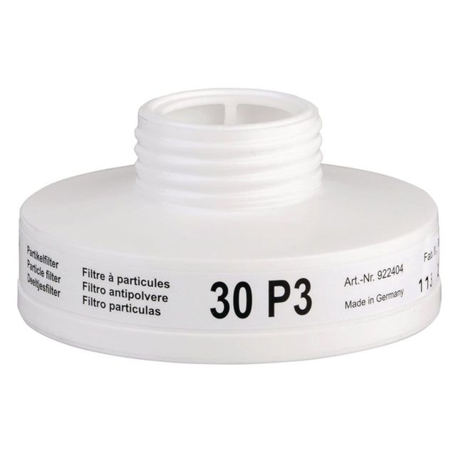 Productfoto van Schroeffilter voor halfgelaatsmasker 30 P3, beschermingsklasse P3