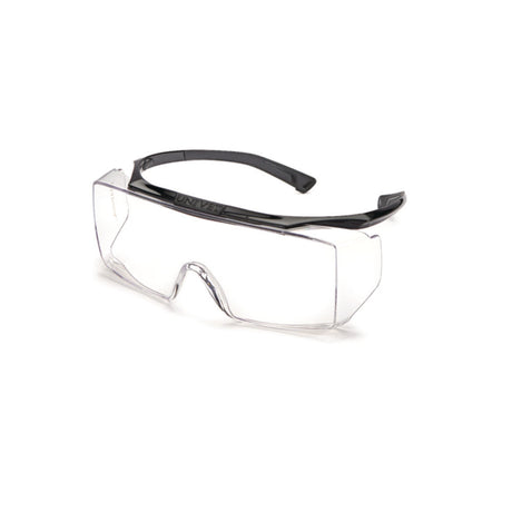 Productfoto van Veiligheidsbril, 5X2 Essential, zijramen,  zwart montuur, heldere lens