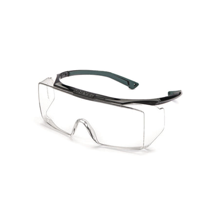 Productfoto van Veiligheidsbril, 5X2 Advanced, zijramen,  zwart-groen montuur, heldere lens, vanguard coating