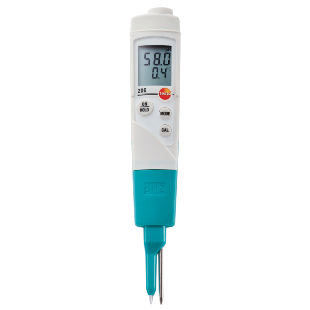 pH meter, 206 pH2, pH 0-14, met meetspits