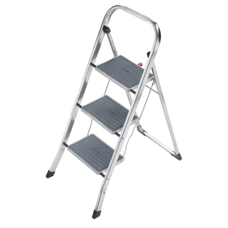 Productfoto van Trap, Hailo K70 Standardline, opvouwbaar, aluminium, 3 treden, 70cm, anti slip laag
