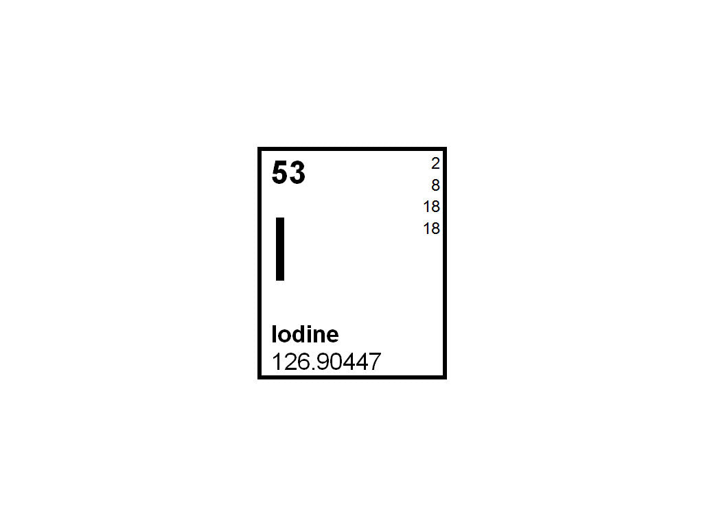 Joodoplossing C(I2)= 0,5 Mol/l