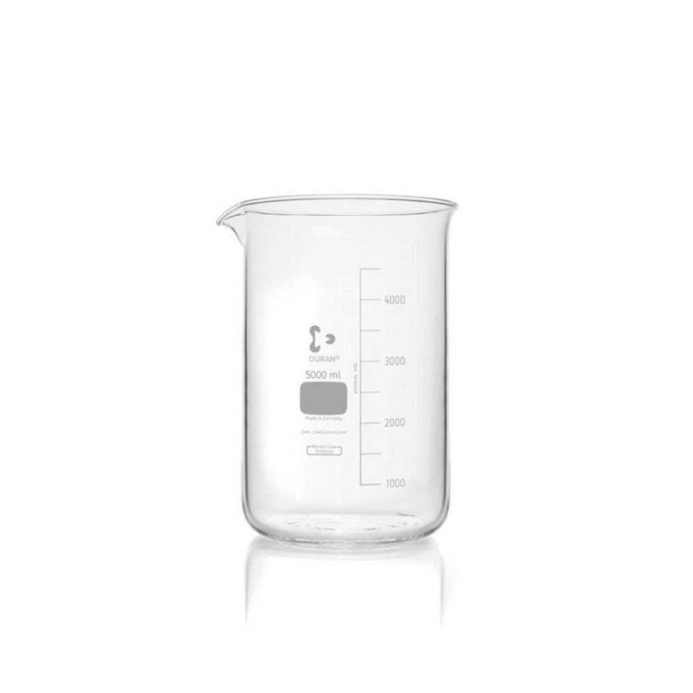 Bekerglazen, laag model | nom. volume: 5000 ml