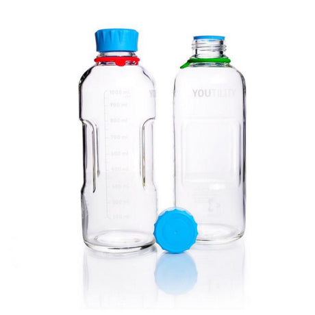 Productfoto van Fles 1000ml, Youtility, BORO 3.3, Wijdmonds, Helder, GL45, met dop