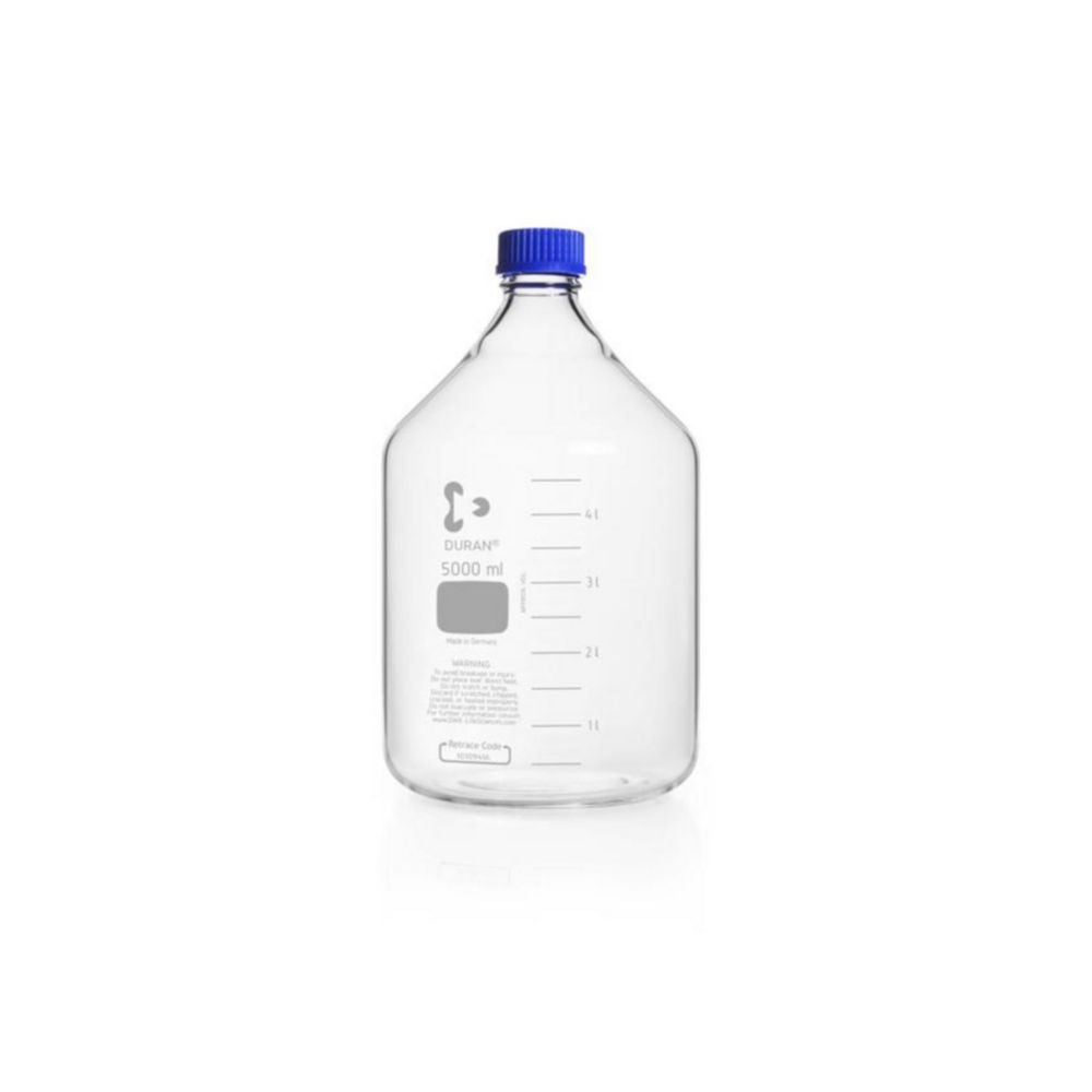 Fles 5000ml, BORO 3.3, Nauwmonds, Helder, GL45, met dop