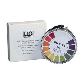 pH indicatorpapier pH 1-14,  rol à 5 m 