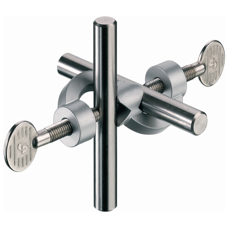 Productfoto van Dubbelklem Ø 20 mm,  zinkspuitgietwerk DIN12895