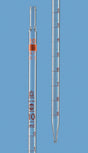 Productfoto van Meetpipet 1 ml:0.01 ml, AS, AR-glas®, amber maatverd, type 3, Blaubrand Eterna